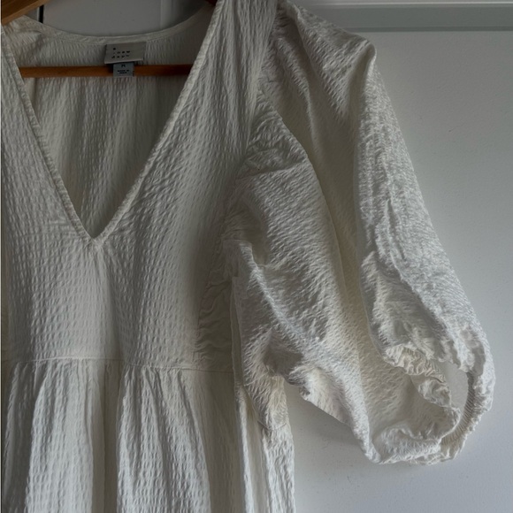 a new day White Puff Sleeve Mini Dress - Picture 2 of 6